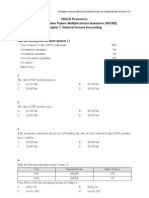 HKALE Economics Past Examination Papers Multiple-Choice Questions (HKCEE) Chapter 1: National Income Accounting