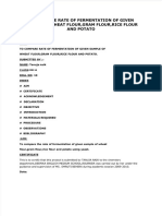 Fdocuments - in - To Compare Rate of Fermentation of Given Sample of Wheat Flour