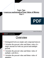 Topic Two Financial Mathematics/Time Value of Money