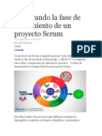 Explorando La Fase de Lanzamiento de Un Proyecto Scrum