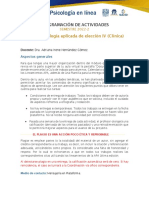 Programación de Actividades 0803 Psic Aplicada de Elección IV Clínica