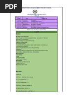 Portion and Time Table