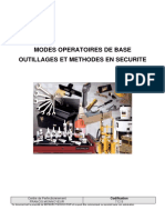 712 S Modes Opératoires Base Outillages Et Methodes Sécurité