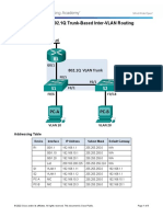 6.3.3.7 Lab - Configuring 802.1Q Trunk-Based Inter-VLAN Routing