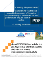 QuantiFERON TB Gold in Tube Test For Diagnosis of