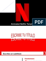 Plantilla Animada Netflix en Power Point