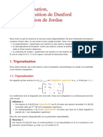 Décomposition de Dunford Et Reduction de Jordan