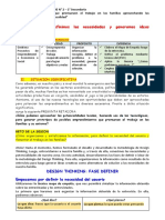 Sesion Del 26 Al 14 - Actividad 2 - Organizamos y Sintetizamos La Informacion - 2do para Docente