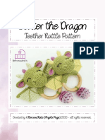 Dexter The Dragon: Teether Rattle Pattern