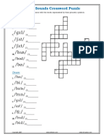 Vowel Sounds Crossword Puzzle: Across