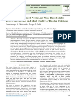 Enzyme Supplemented Neem Leaf Meal Based Diets: Effects On Carcass and Meat Quality of Broiler Chickens