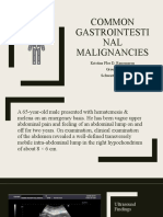 Common Gastrointesti NAL Malignancies: Kristine Flor D. Renomeron Group 2 Schwartz Club