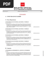 Boletín Oficial: Sumario