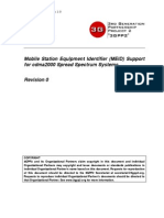 Mobile Station Equipment Identifier (MEID) Support For Cdma2000 Spread Spectrum Systems Revision 0