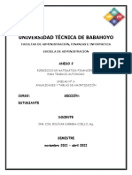 Ejercicios Deber Unidad 3 y 4 Anualidades y Amortizacion Nov 2021