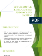 Project On Automatic Bottle Filling, Capping and Packing System Using PLC