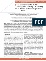 Evaluating The Effectiveness of A Phet Simulation For Teaching and Learning of Turning Effect of Force in Physics at Secondary School Level