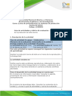 Guía de Actividades - Tarea 2 - Análisis de La Producción de Leche Bovina