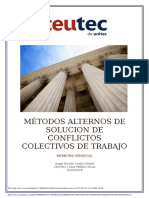 M Todos Alternos de Solucion de Conflictos Colectivos de Trabajo