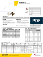 500 Series: Submittal Sheet ASME Section VIII Safety Relief Valve