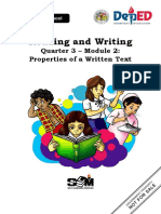 Shs - Readwrite - q3 - Mod2 - Properties of A Written Text