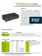 IndustrialEthernetSwitch (FS-501Z Series) Datasheet Ver 1.1