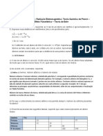 2a Lista de Exercícios Quimica Geral