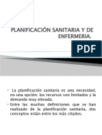 Planificación Sanitaria y de Enfermeria