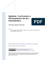 Quiroga Sergio Ricardo (2012) - Ajedrez, Curriculum y Participación de Los Estudiantes