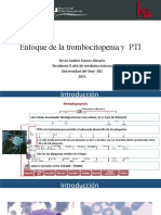 Trombocitopenia Inmune