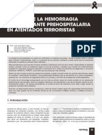 Manejo de La Hemorragia Exanguinante Prehospitalaria en Atentados Terroristas