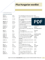 Intermediate Plus Hungarian Wordlist: File 1