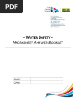 Dry Swimming and Water Safety Workbook Level 5 6 ANSWERS