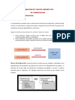 Informacion Especifica, Asignacion de Costos Indirectos