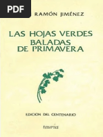 Jimenez Juan Ramon - Las Hojas Verdes - Baladas de Primavera