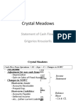 Crystal Meadows: Statement of Cash Flows Grigorios Krousiarlis