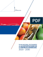 Plan Nacional de Fomento A Las Exportaciones en La RD 2020-2030