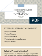 Project Management Process:: Initiation