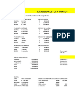 Ejercicio Costo Unitario JUEVES