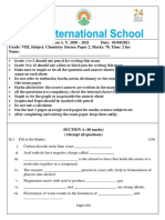 Grade 8 Chemistry Question Paper