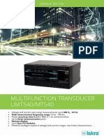 Multifunction Transducer UMT540/MT540:, 12.5 A. Wide Measurement Frequency Range 16 HZ - 400 Hz. Remote Display