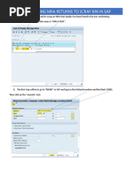 Transfering Mra Returns To Scrap Bin in Sap 03012022