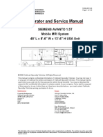 Operator and Service Manual: Siemens Avanto 1.5T Mobile MRI System 48' L X 8'-6" W X 13'-6" H USA Unit