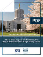 Follow-Up To 2019 Audit of Portland Public Schools