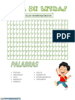 Sopa de Letras Ciclos Biogeoquimicos