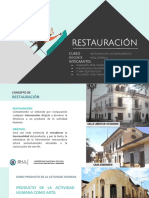 Exposición - Conceptos de Restauración