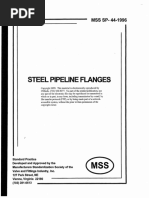 Steel Pipeline Flanges: MSS SP .. 44-1996