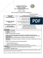 Daily Lesson Log in Practical Research 2