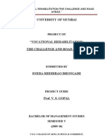 10 Vocational Rehabilitation Challenges &amp Road Ahead (SNEHA)