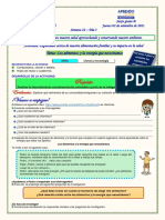 S22 Dia 3 Los Alimentos y La Energia Que Necesitamos